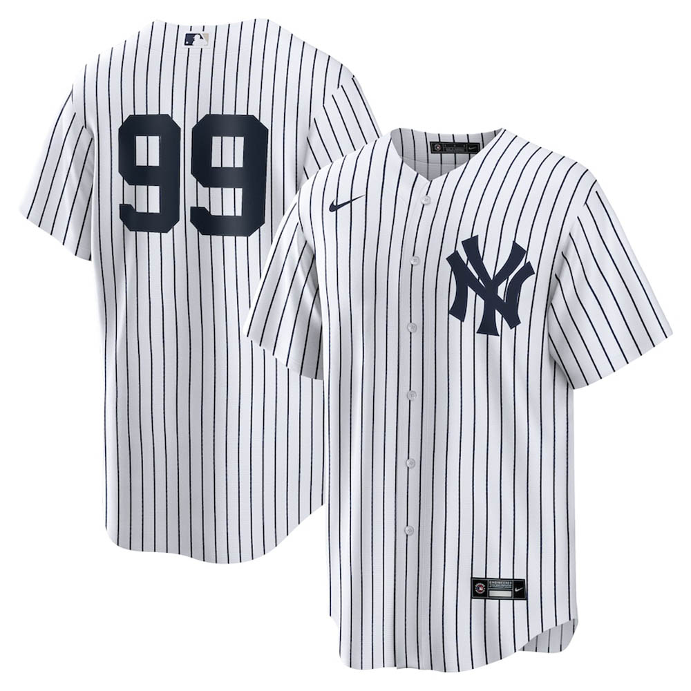 Youth New York Yankees Aaron Judge Cool Base Replica Home Jersey - White