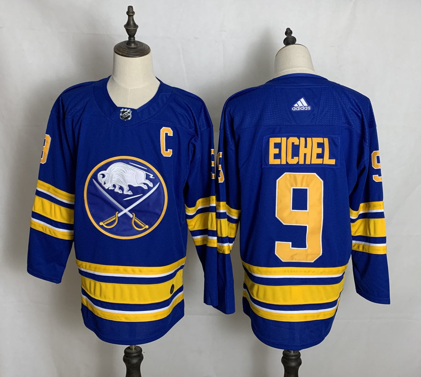 Men's Buffalo Sabres #9 Jack Eichel Blue 2020-21 Alternate Authentic Player Hockey Jersey