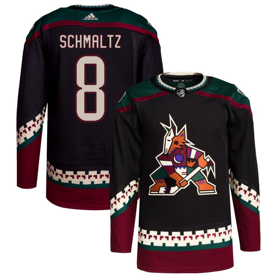 Arizona Coyotes #8 Nick Schmaltz Black Authentic Pro Home Stitched Hockey Jersey