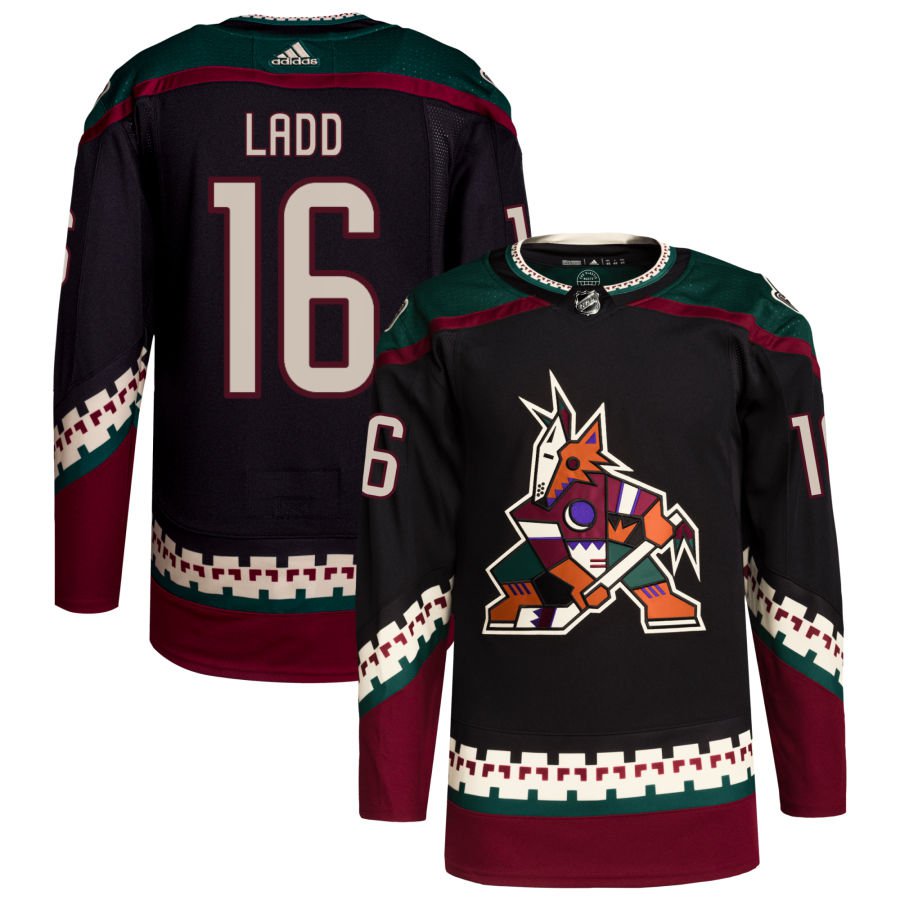 Arizona Coyotes #16 Andrew Ladd Black Authentic Pro Home Stitched Hockey Jersey