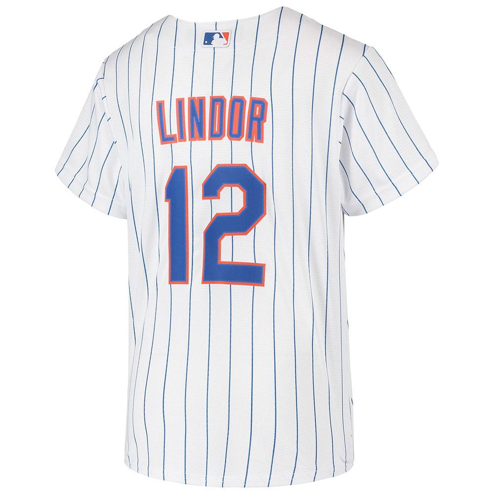 Youth New York Mets Francisco Lindor Cool Base Jersey White